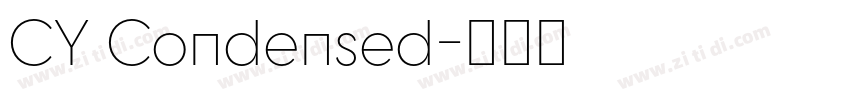 CY Condensed字体转换